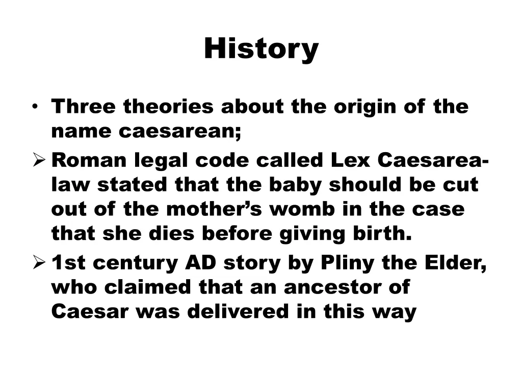 history