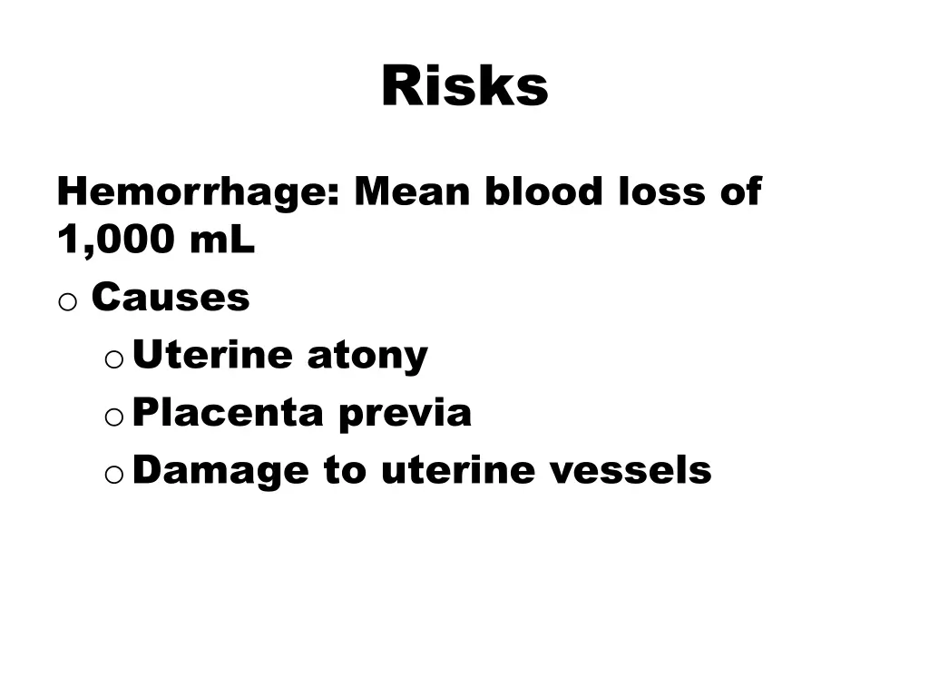 risks