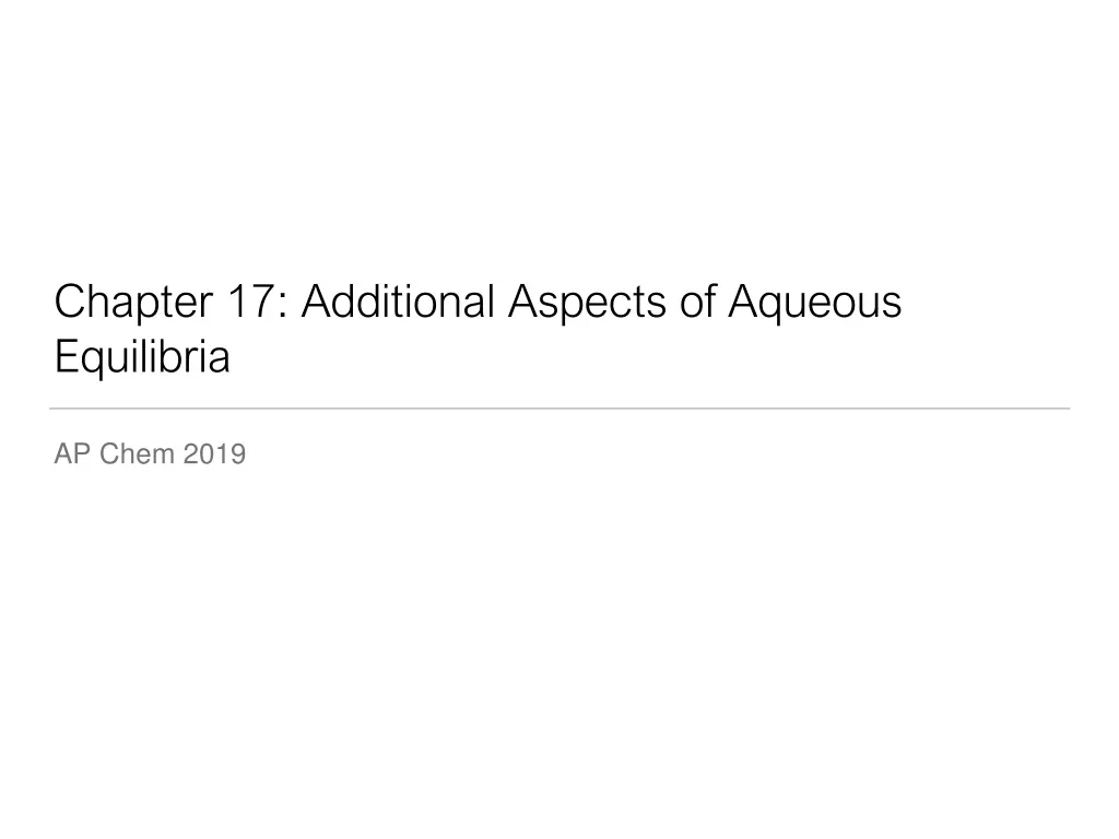 chapter 17 additional aspects of aqueous
