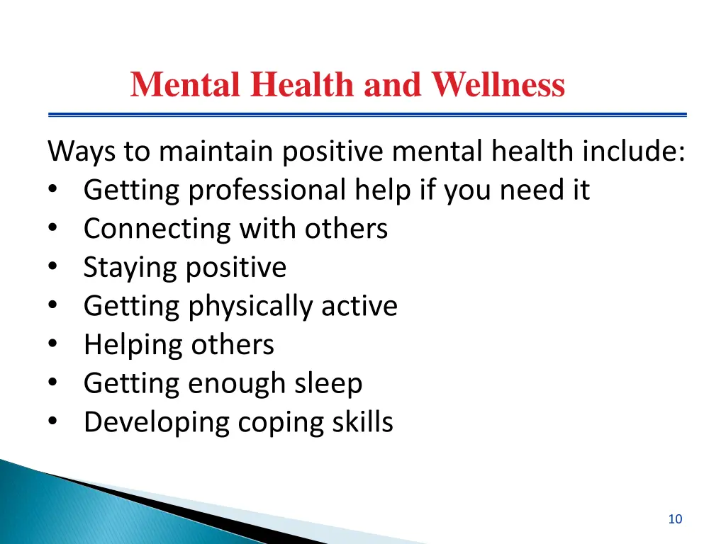 mental health and wellness 1