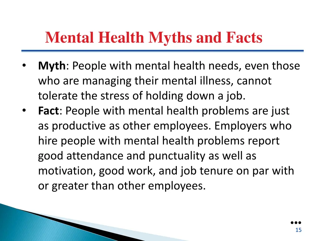 mental health myths and facts 3
