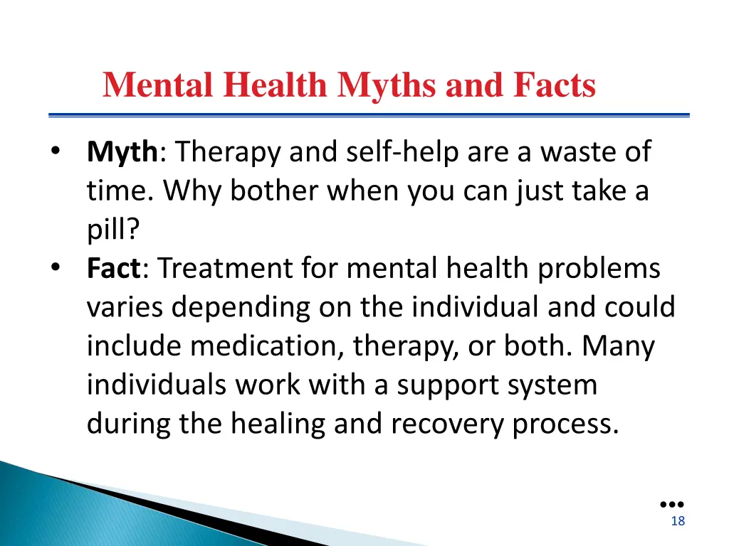 mental health myths and facts 6