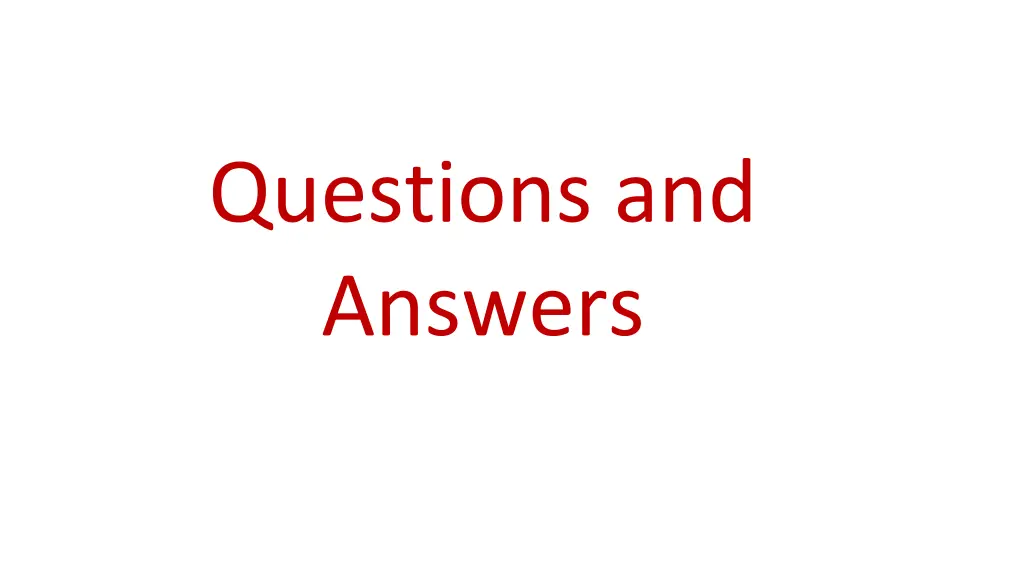 questions and answers