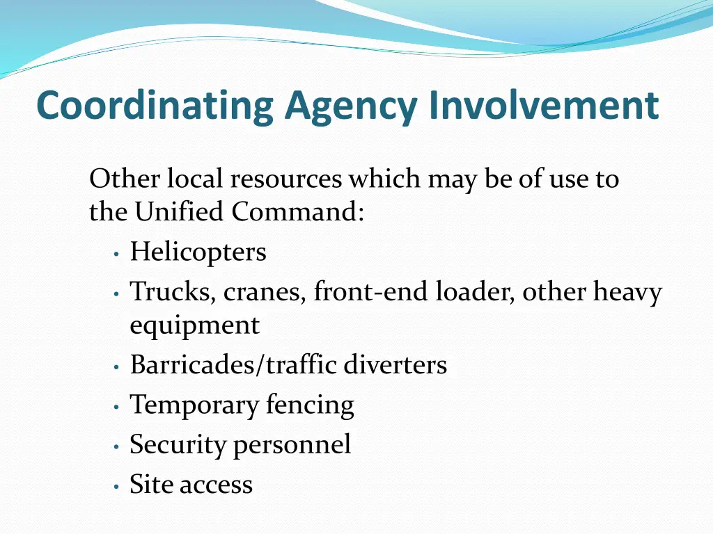 coordinating agency involvement 2