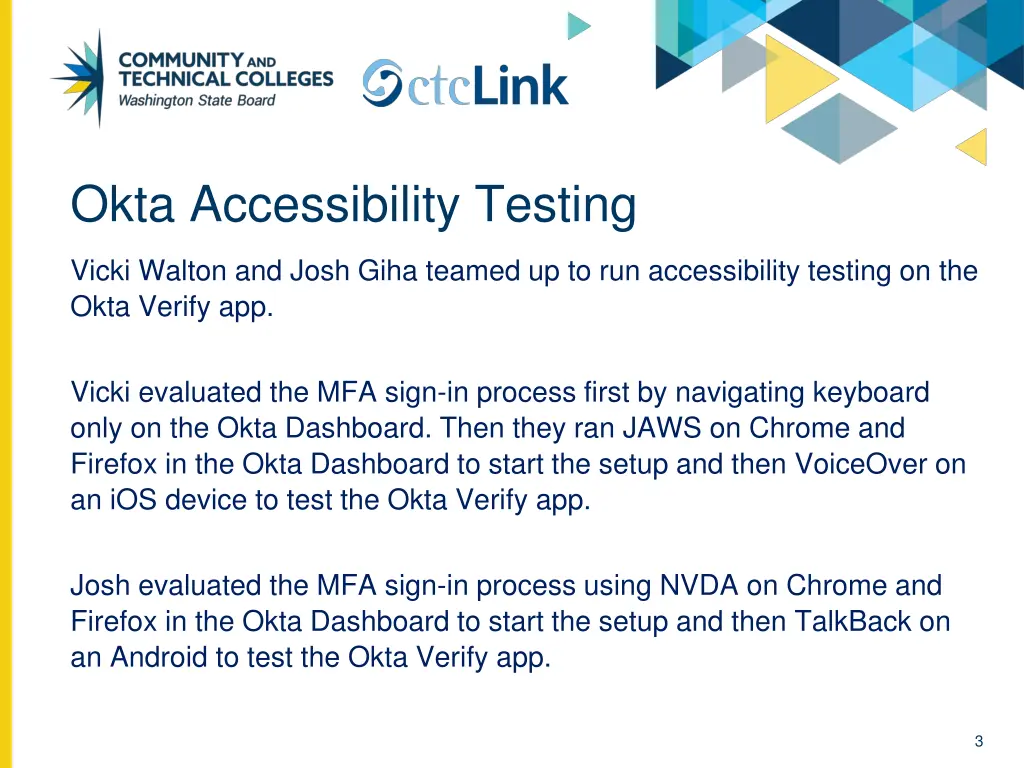 okta accessibility testing