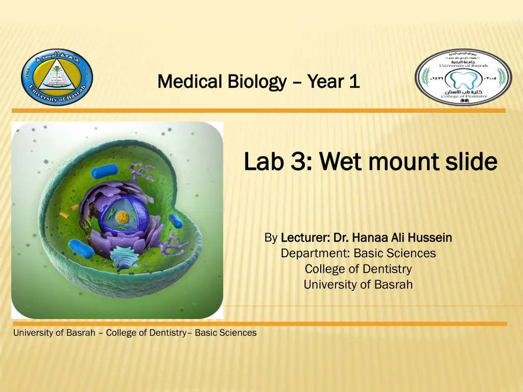 medical biology medical biology year 1
