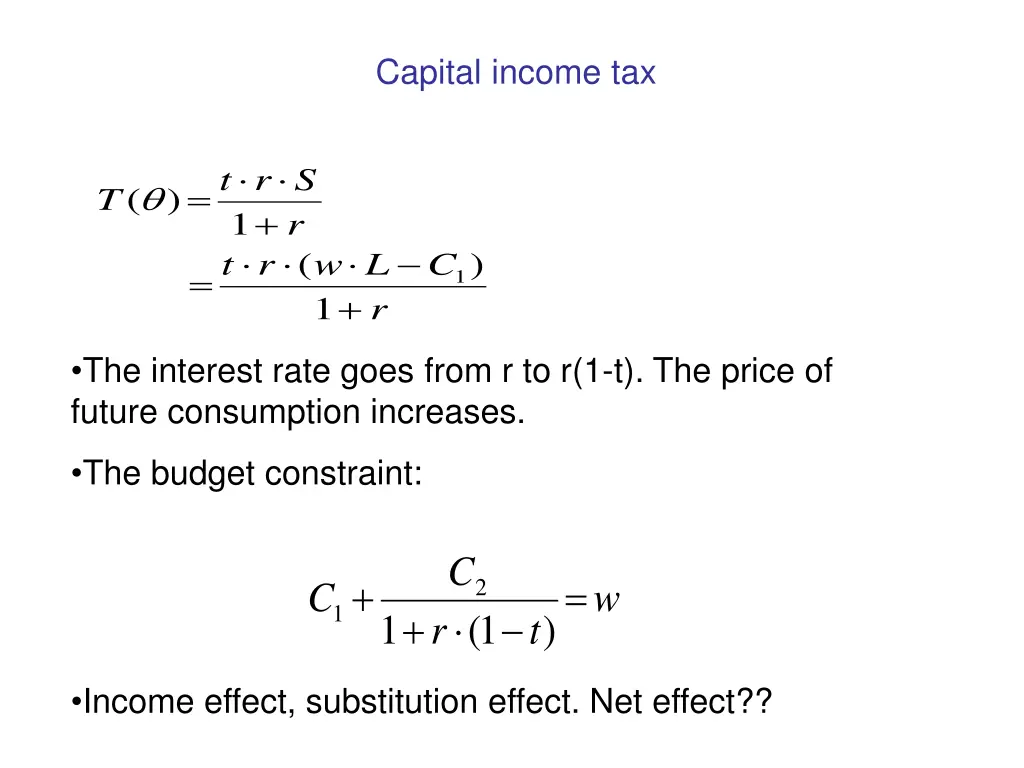 capital income tax