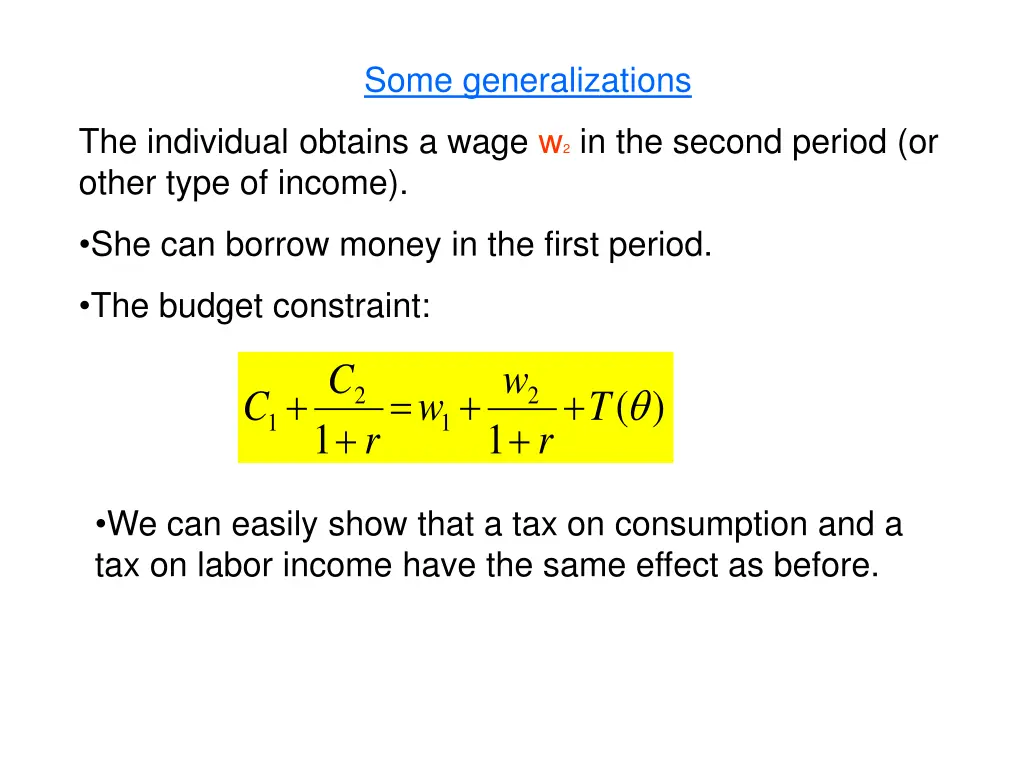 some generalizations