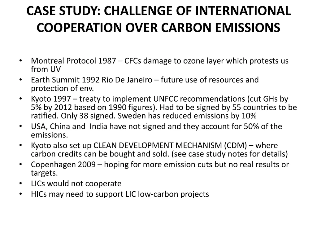 case study challenge of international cooperation
