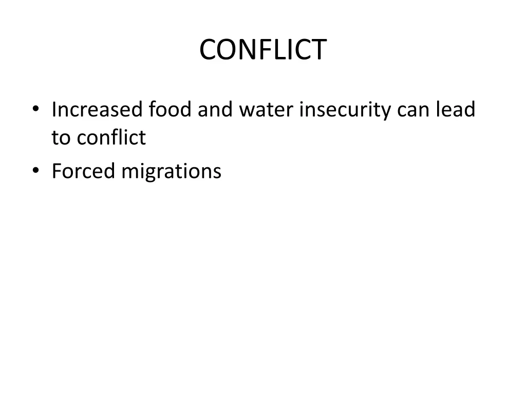 conflict