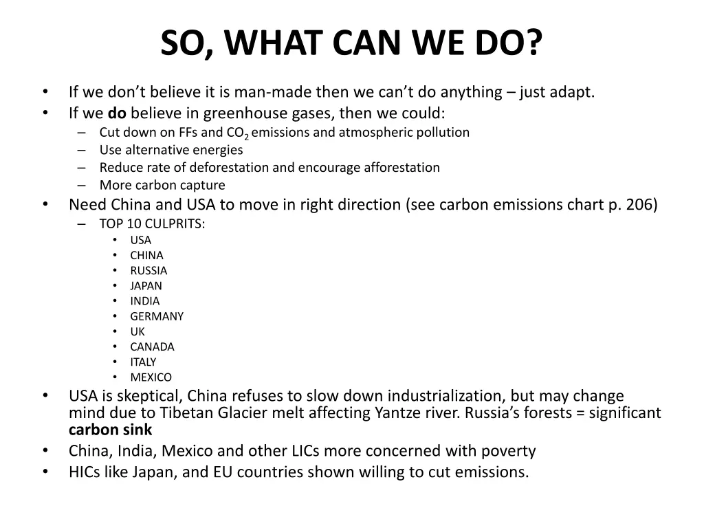 so what can we do