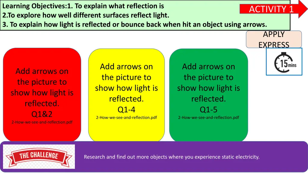 learning objectives 1 to explain what reflection 1