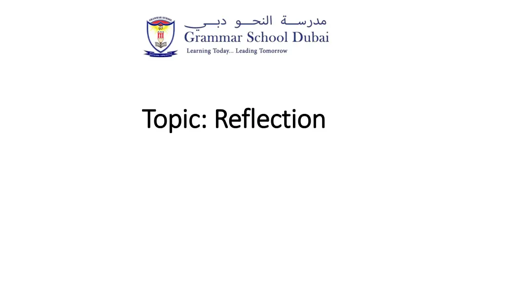 topic topic reflection reflection