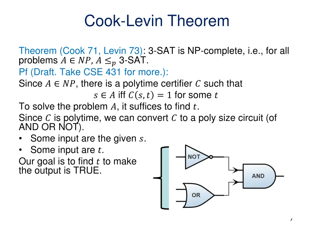 cook levin theorem