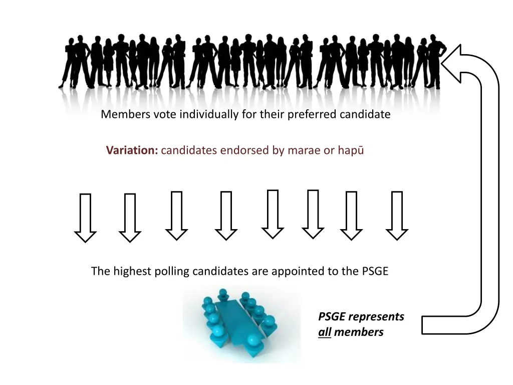 members vote individually for their preferred