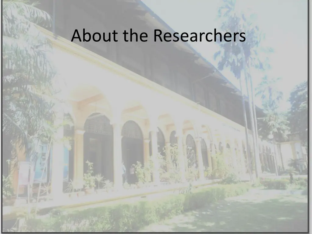about the researchers