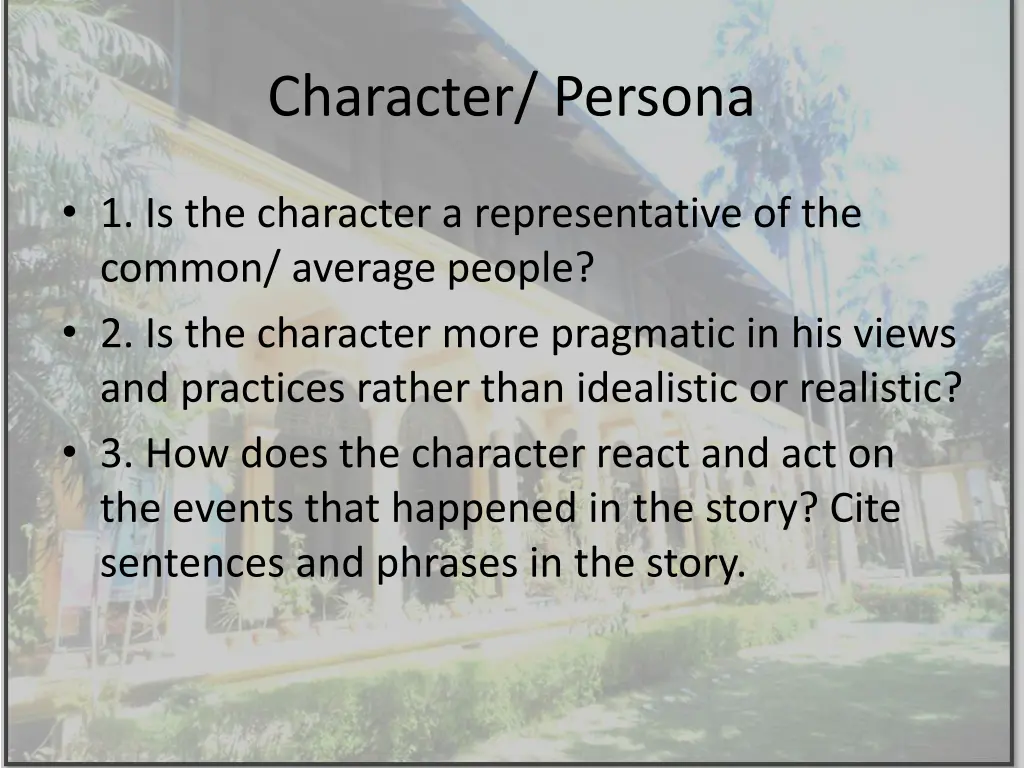 character persona