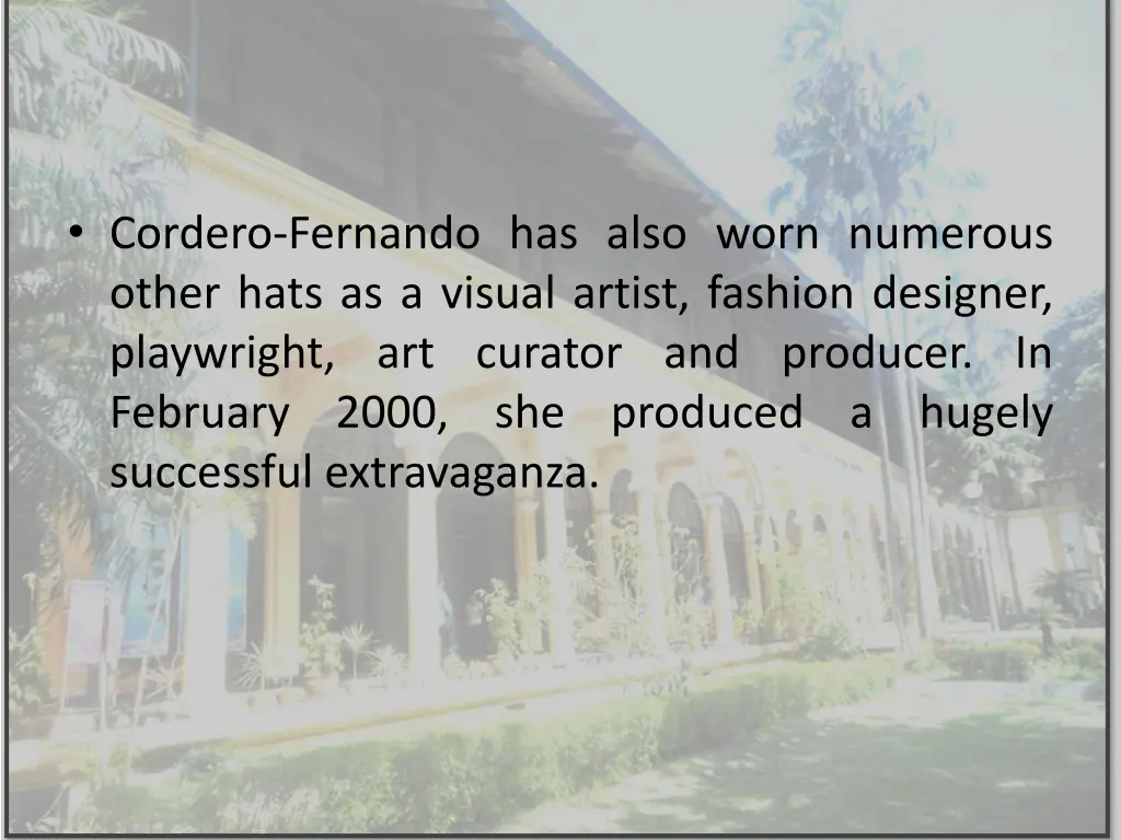 cordero fernando has also worn numerous other