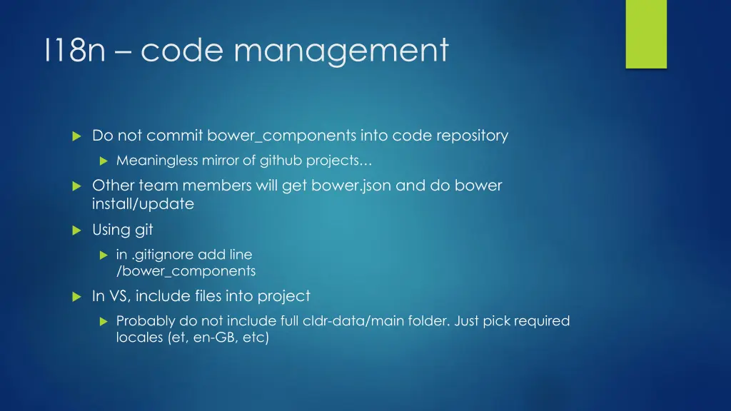 i18n code management