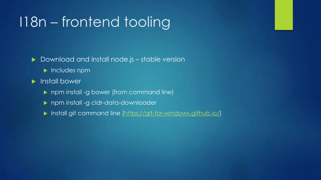i18n frontend tooling