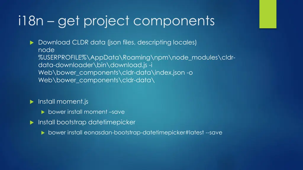 i18n get project components 1