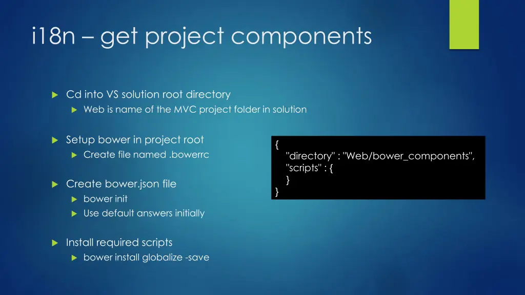 i18n get project components