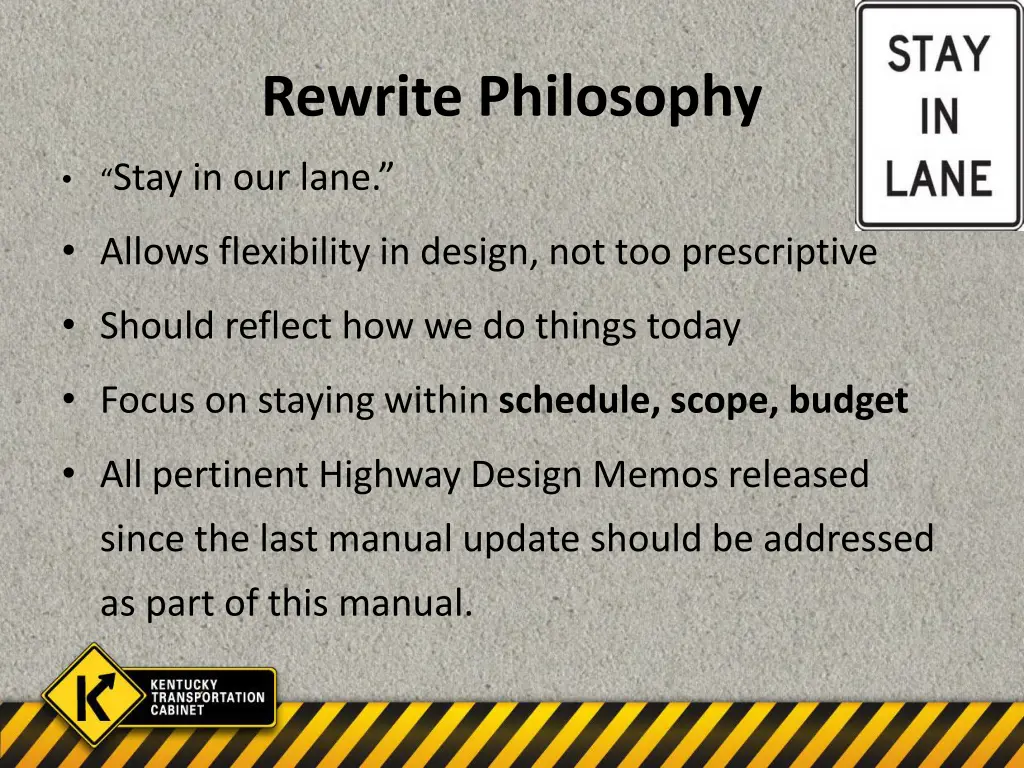 rewrite philosophy