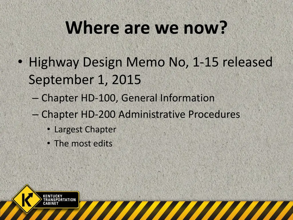 where are we now