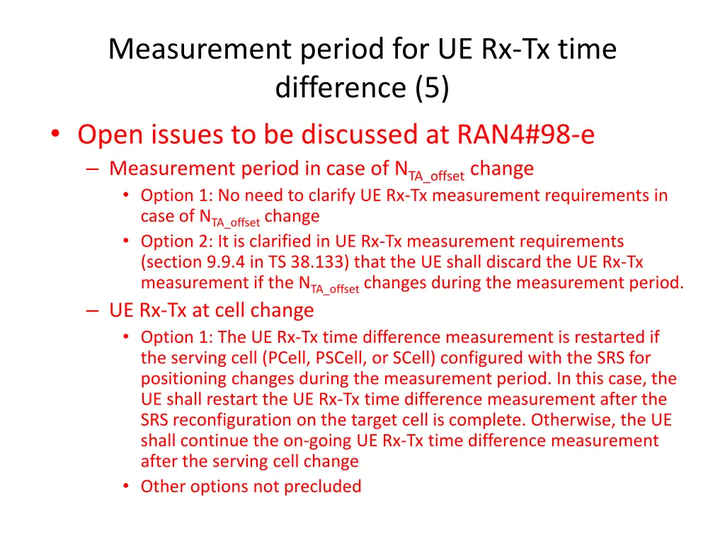 measurement period for ue rx tx time difference 4