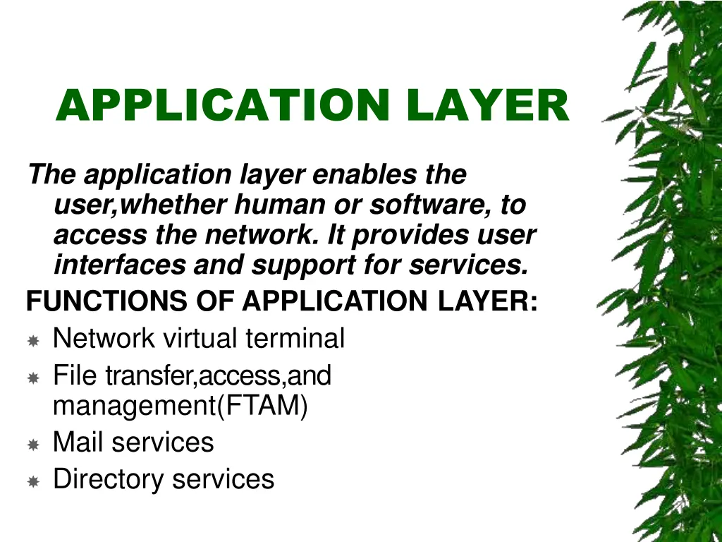application layer