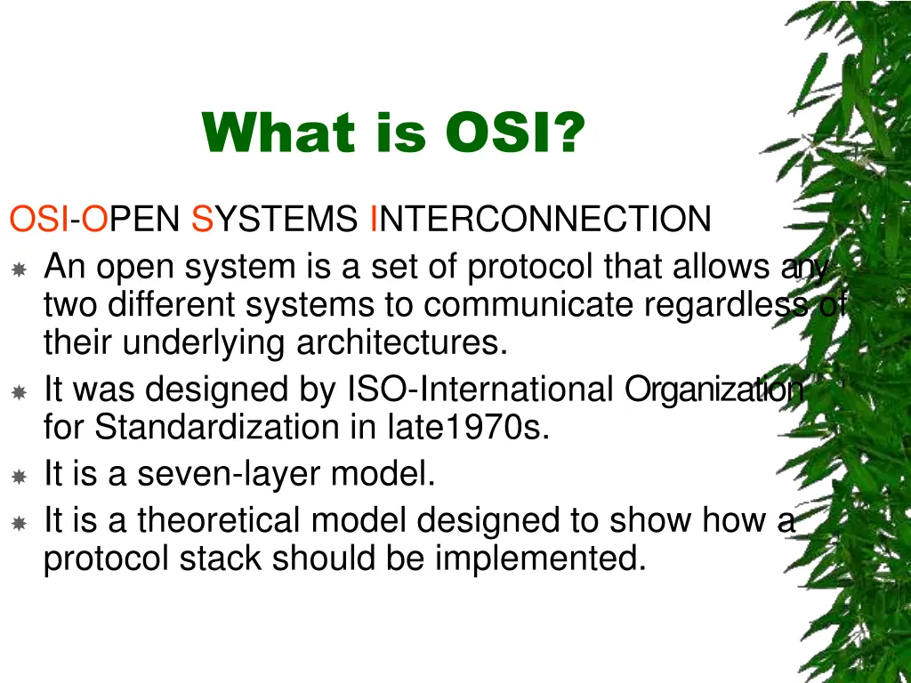 what is osi