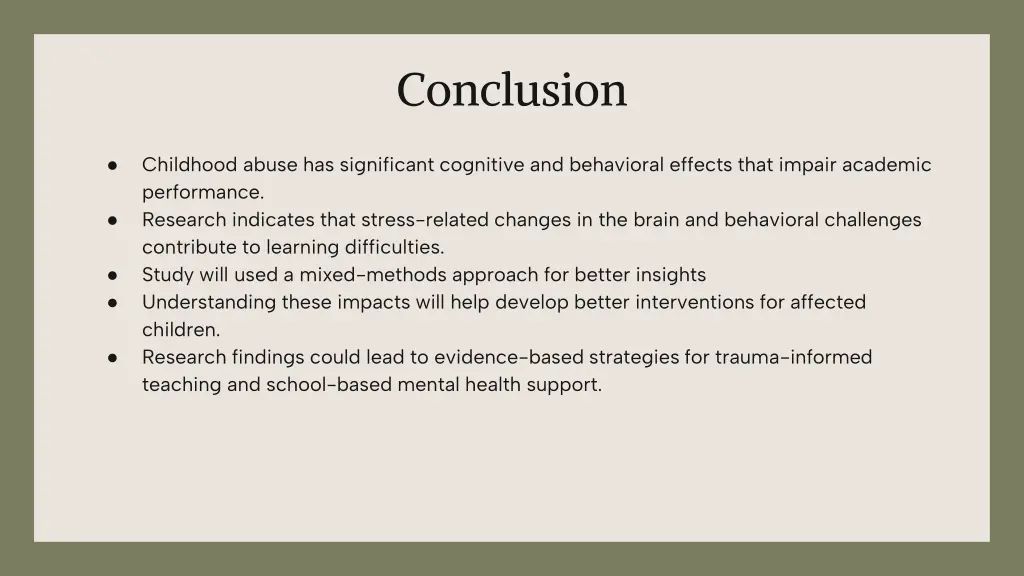 conclusion