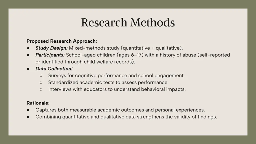 research methods
