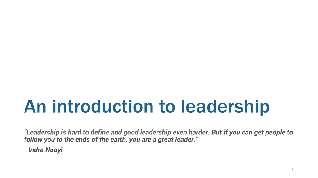 an introduction to leadership