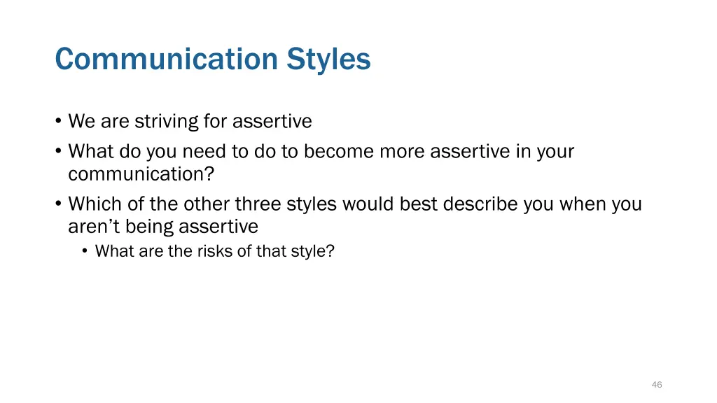 communication styles 1