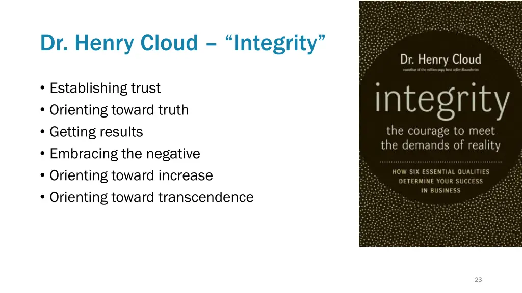 dr henry cloud integrity