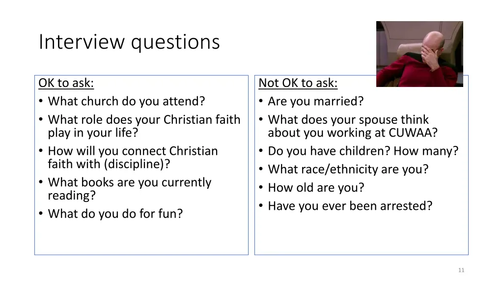 interview questions