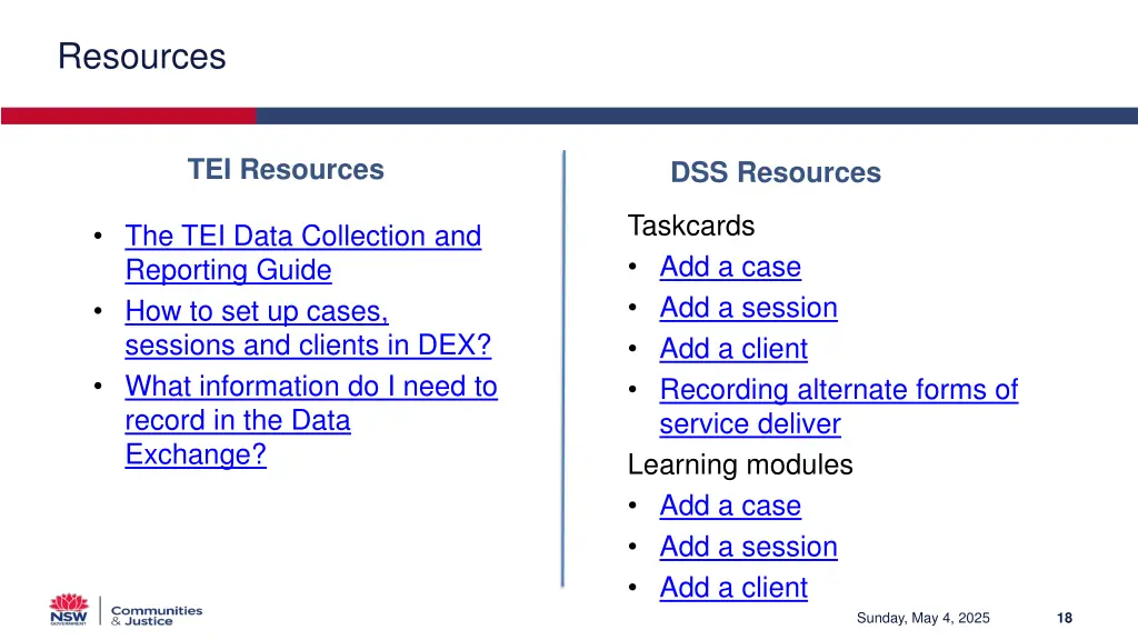 resources
