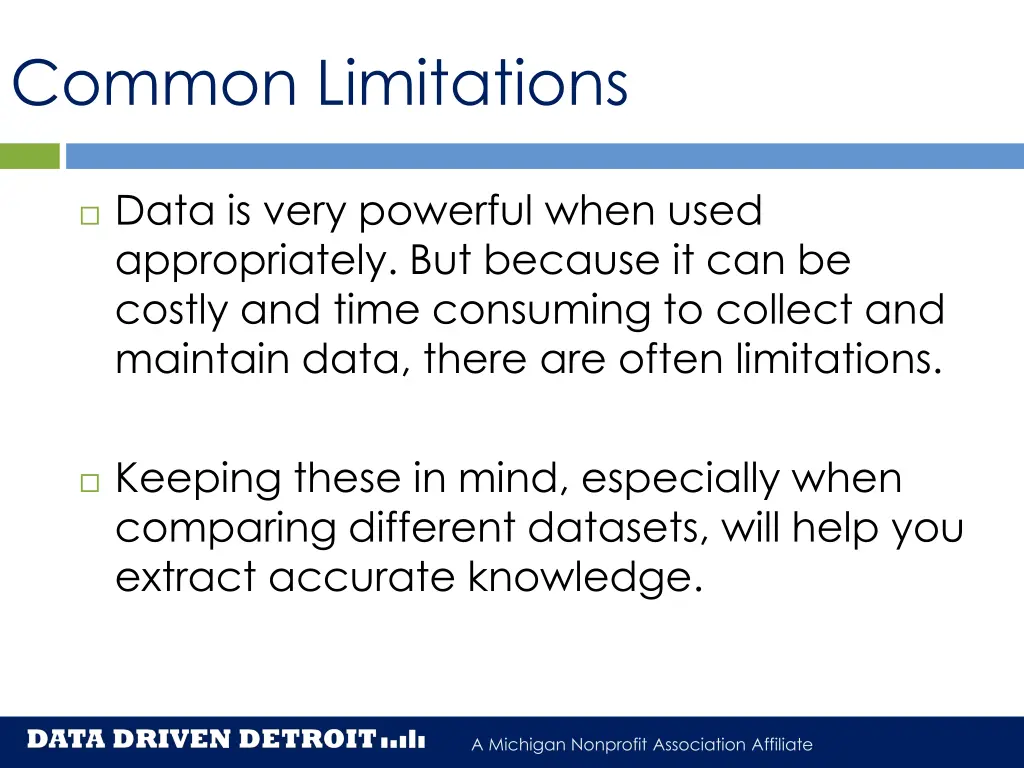 common limitations