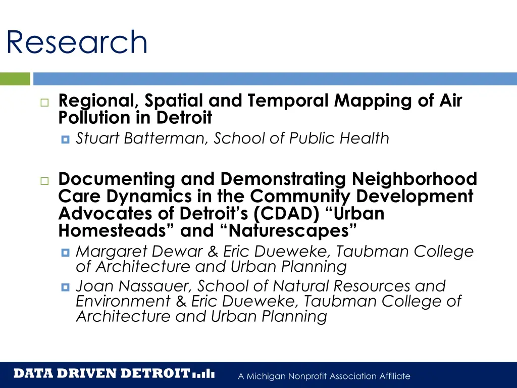 research