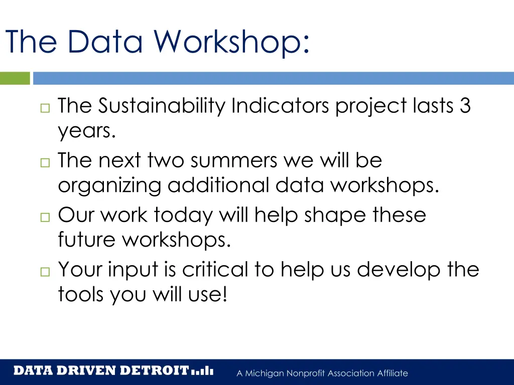 the data workshop
