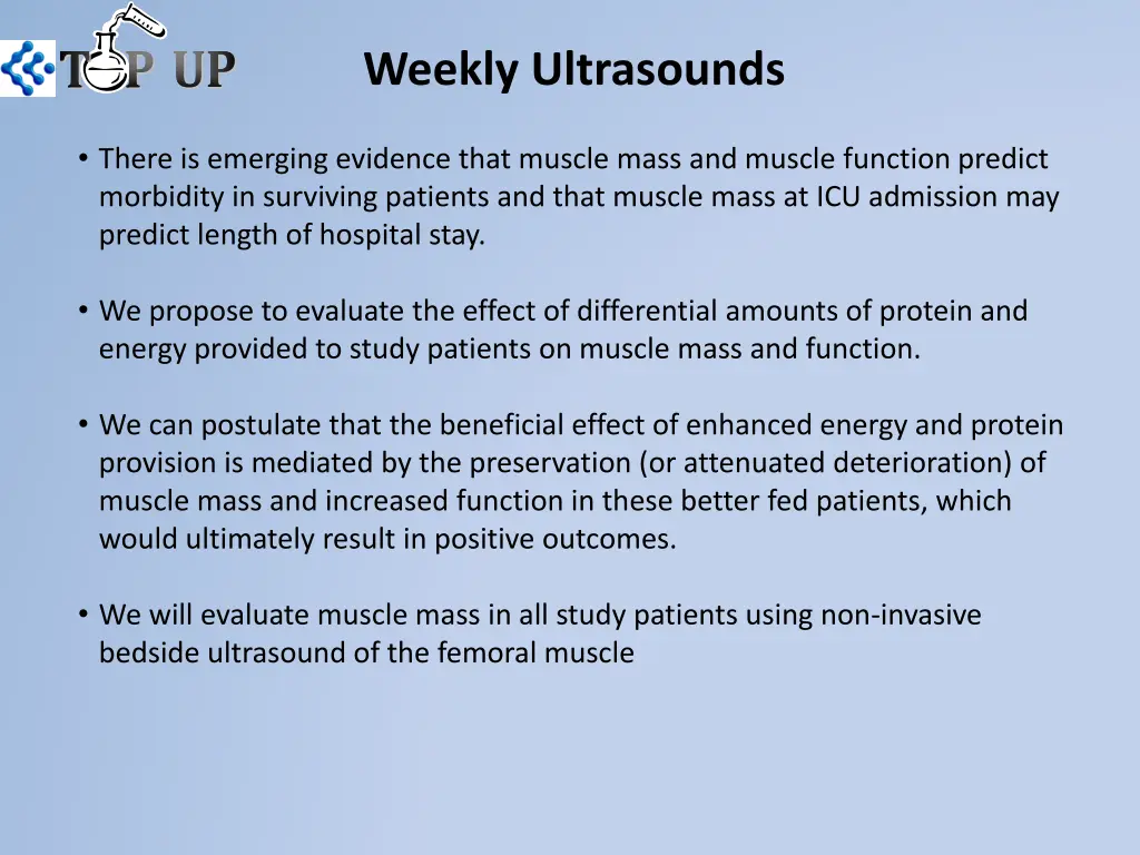 weekly ultrasounds