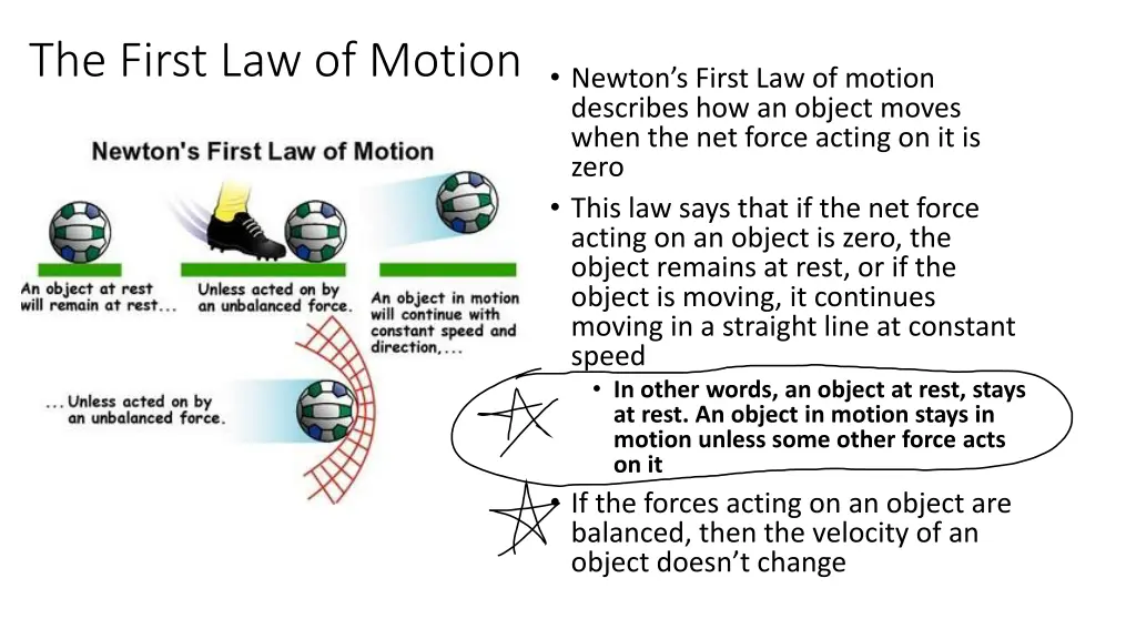 the first law of motion 1