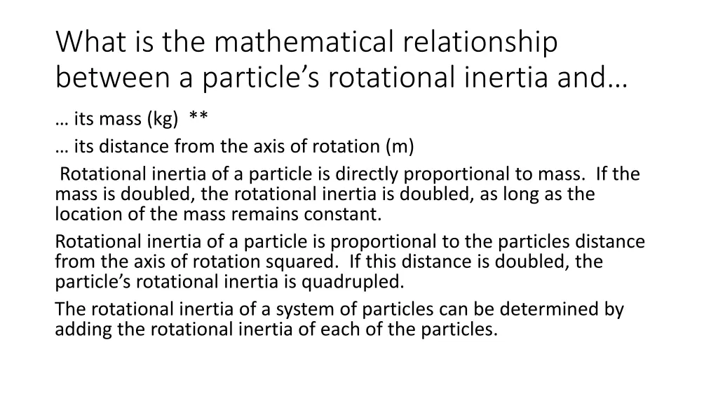 what is the mathematical relationship between 1