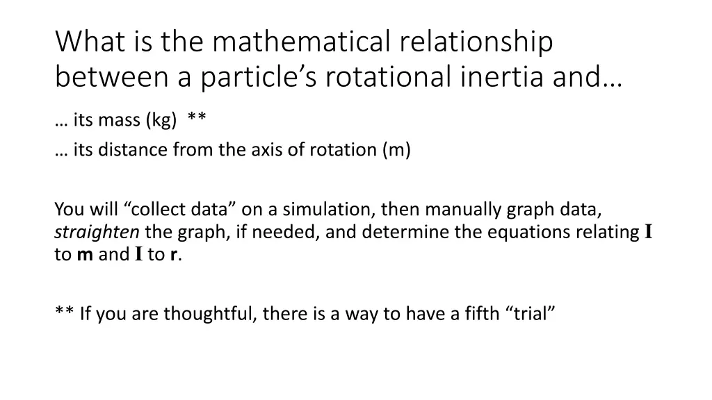 what is the mathematical relationship between
