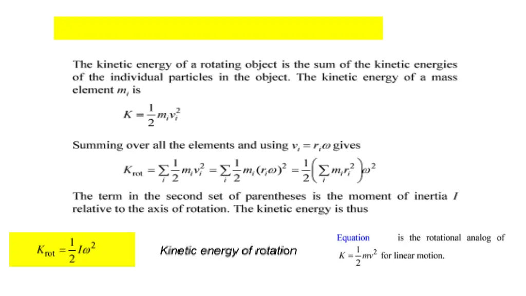 3 rotational kinetic energy