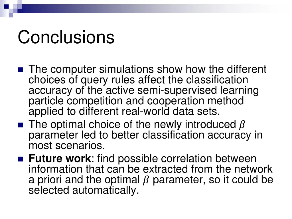 conclusions