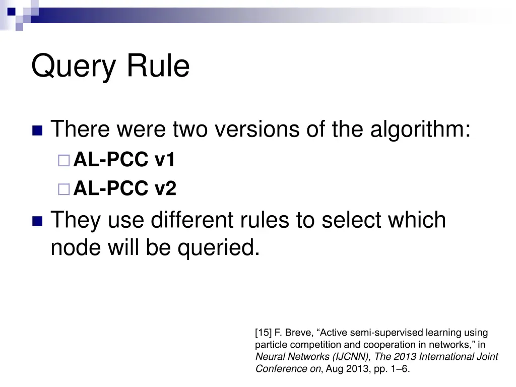 query rule