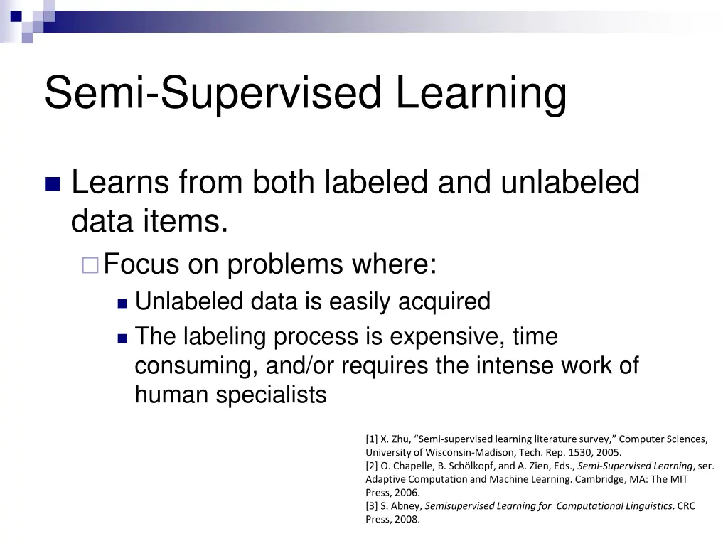 semi supervised learning
