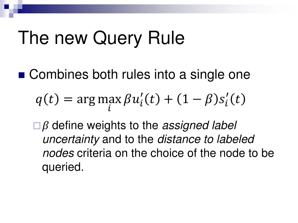 the new query rule